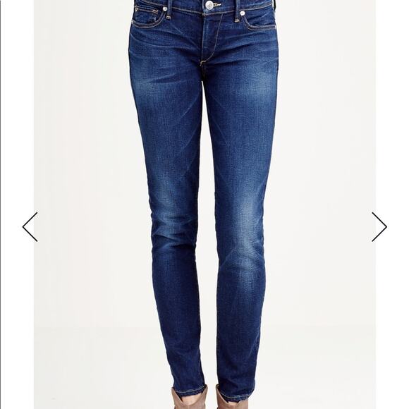 True Religion Casey Super Skinny Low Rise Denim Blue Jeans EUC Sz 27 Cotton - Picture 12 of 12